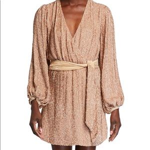 Retrofete Sequined Blouson-Sleeve Cocktail Dress
